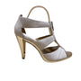 Michael Kors Women’s White Snakeskin Embossed Leather Zip-Up High Heel Size 7.5M