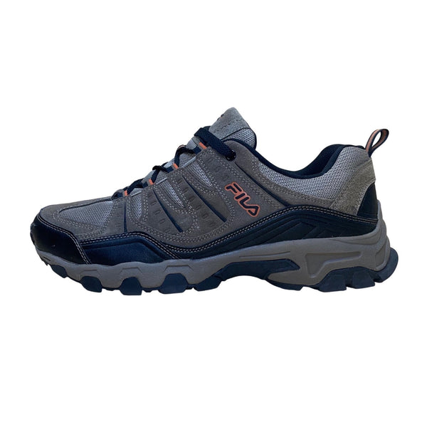 Fila Men’s Brown & Black Mesh Leather Rugged Sole Outdoor Hiking Shoes Size 12