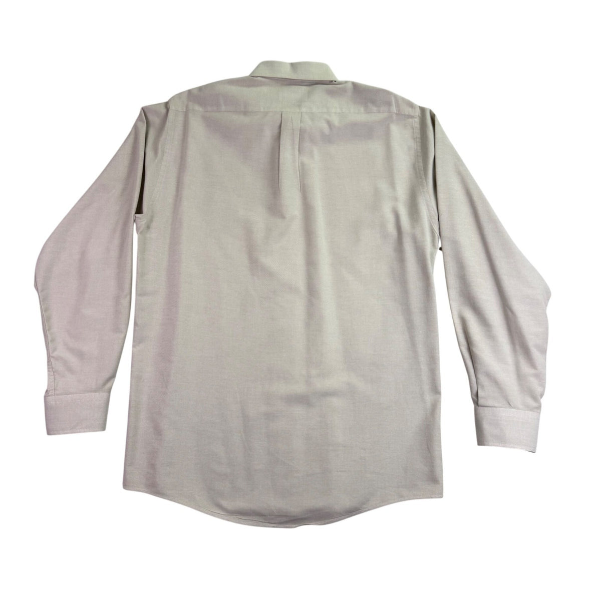 The Arrow Company Mens Beige Button-Up Shirt Slim Fit 15 1/2 34/35
