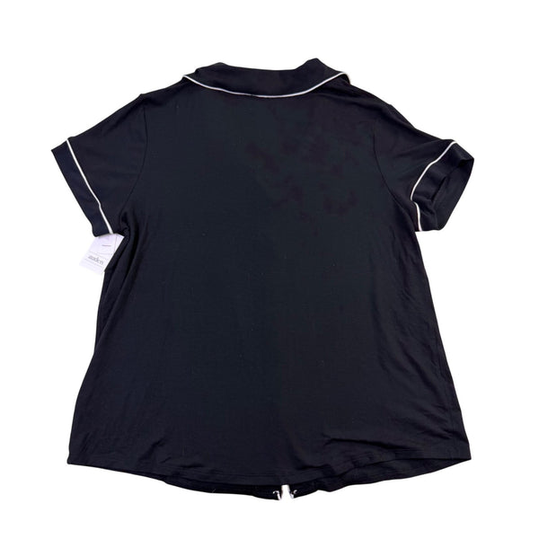 Auden Womens Black Modal Spandex Sleepwear Pajama Set Size L