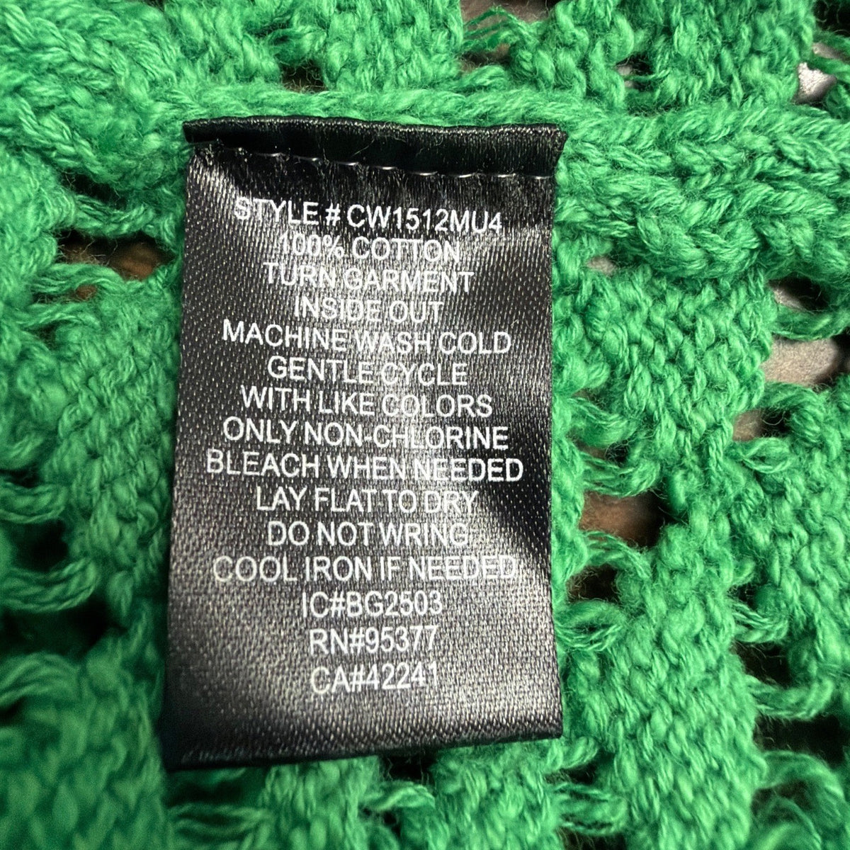 Sanctuary Womens Green Crochet Cotton Sleeveless Top Stylish Shirt Sz M