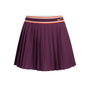 Nike Womens Purple Dri-Fit Tennis Pleated Skort With Orange Trim Size L