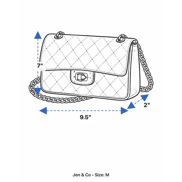 Jen & Co Women’s Gray Faux Leather With Adjustable Strap Crossbody Bag
