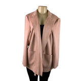 Charter Club Womens Pink Open-Front Blazer Large Lightweight Pockets