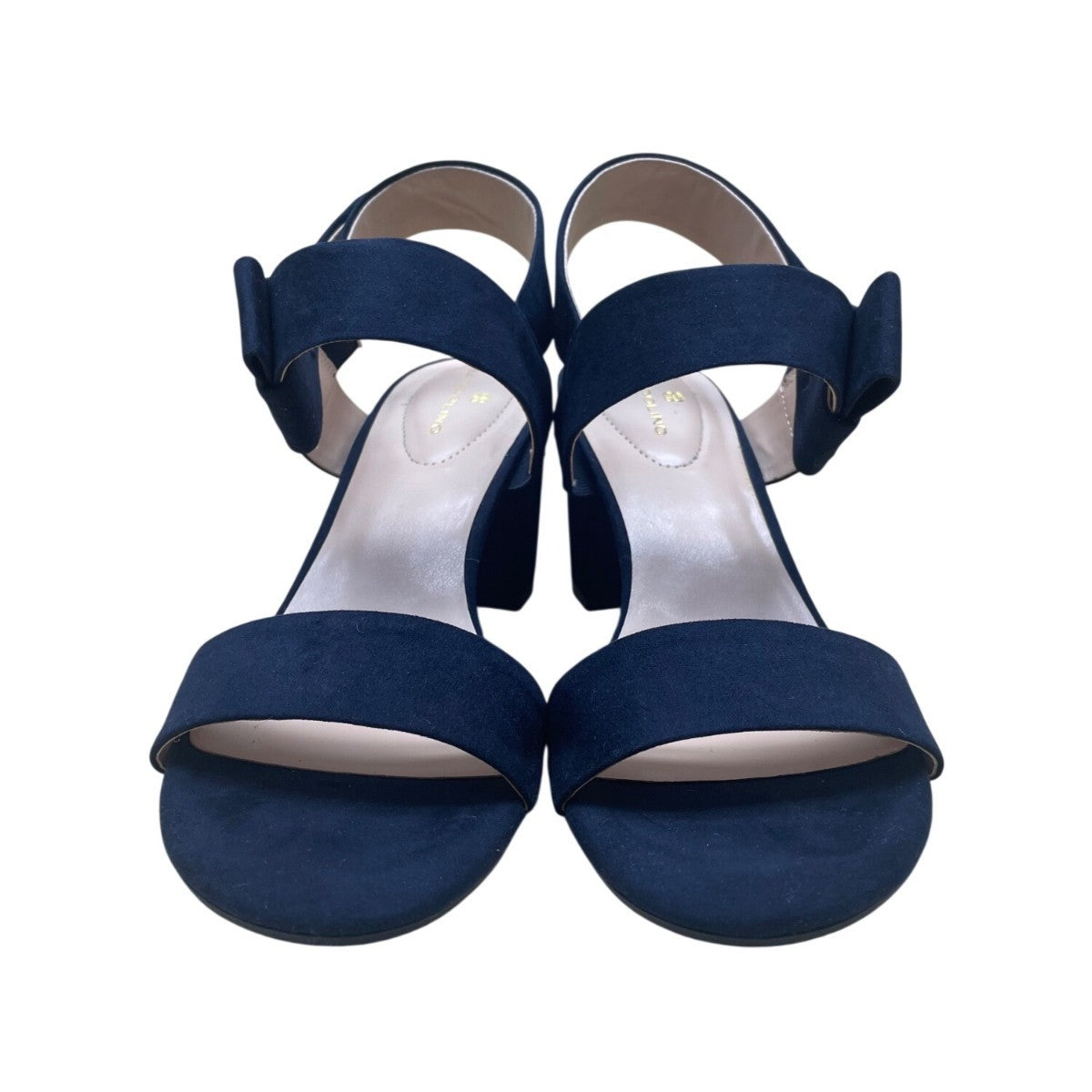 Bandolino Women’s Navy Textile Upper Open Toe Donna Heel Sandals Size 8.5M