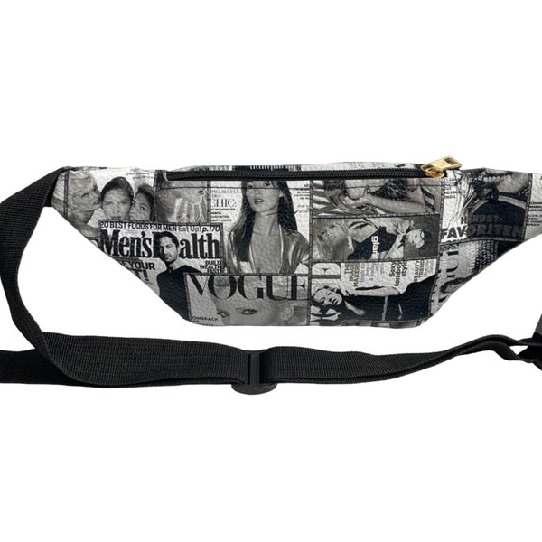 Unbranded Women’s Glossy Vogue Magazine Fanny Pack Belt Bag Sz S