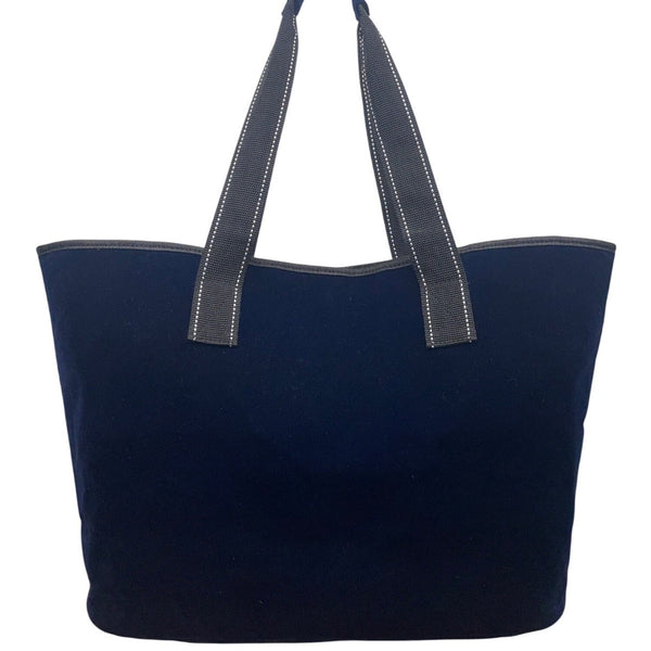 Scout Women’s Navy Blue Canvas Double Handle Snap Closure Everyday Tote Bag
