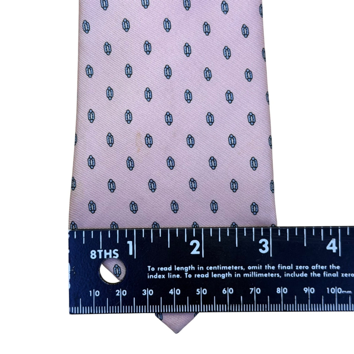 Bert Pulitzer Mens Pink Silk Patterned Tie All Season Elegant Design