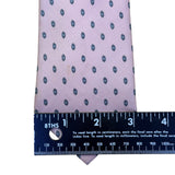 Bert Pulitzer Mens Pink Silk Patterned Tie All Season Elegant Design