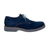 14th & Union Men’s Navy Leather Lace-Up Stitched Oxford Dress Shoes Size 10.5M