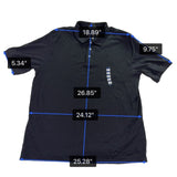 Lands End Mens Black Classic Polo Style Shirt Size XL