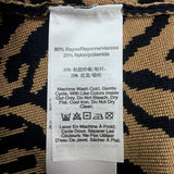 DKNY Womens Beige & Black Animal Print Sweater Size S