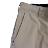 Izod Mens Beige Stretch Golf Pants With Flat Front & Belt Loops Size 32 L32