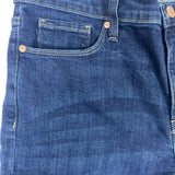 Womens Mid-Rise Dark Blue Skinny Jeans New