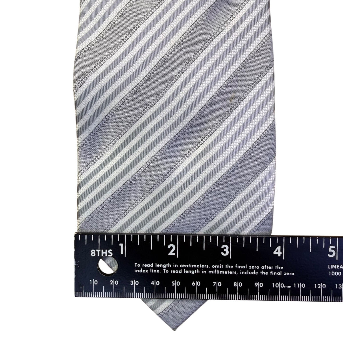 Venetto Mens Blue Polyester Striped Tie