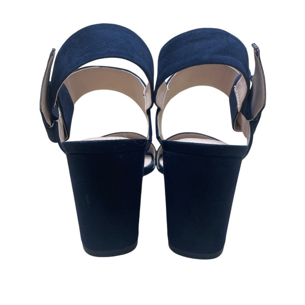 Bandolino Women’s Navy Textile Upper Open Toe Donna Heel Sandals Size 8.5M