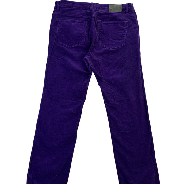 Lauren Ralph Lauren Purple Corduroy Womens Classic Straight Jeans Size 12