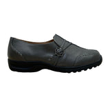 Comfortview Women’s Gray Slip On Low Wedge Natalia Loafers Shoes Size 9.5W