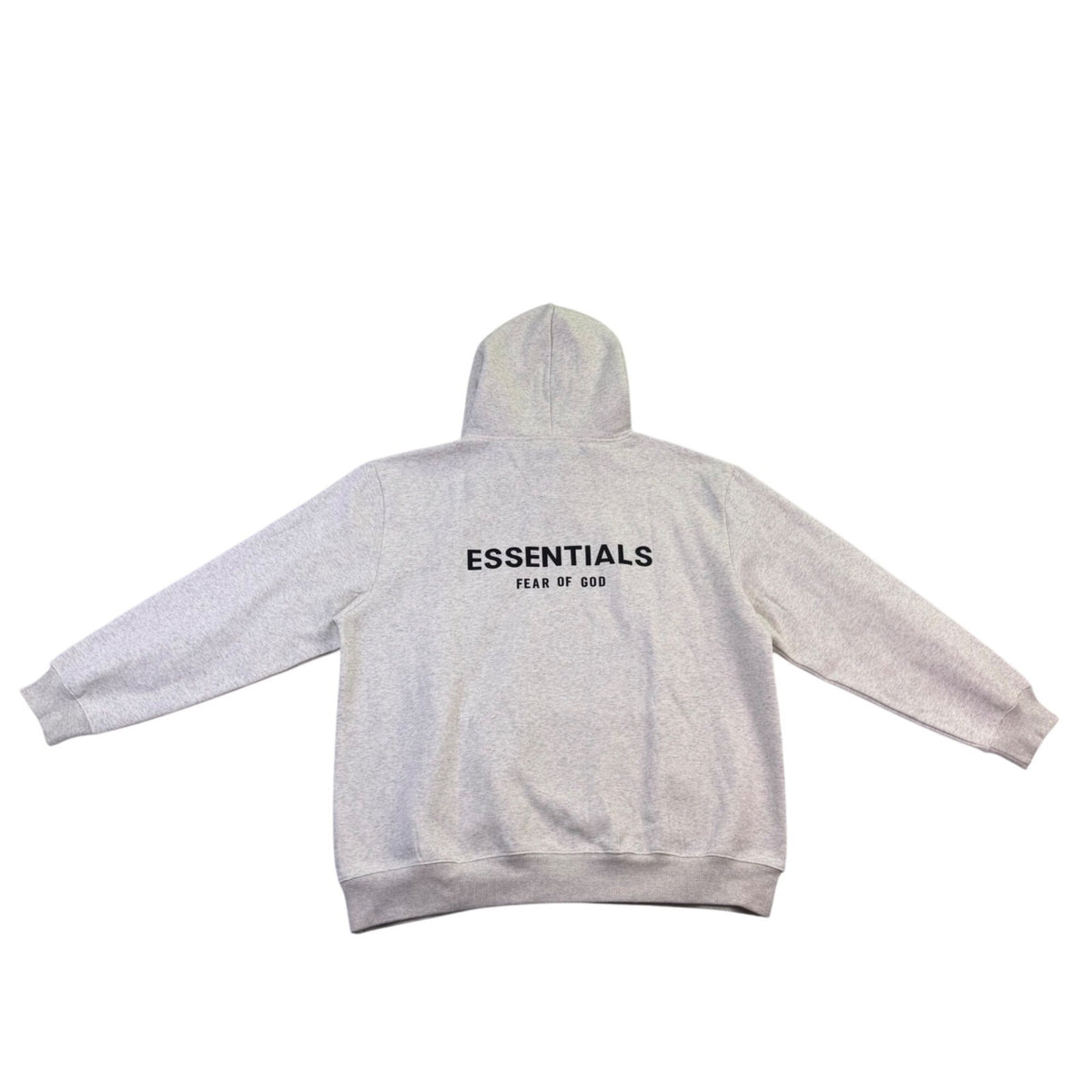 Fear Of God Essentials Mens Light Gray Cotton Pullover Hoodie Streetwear Sz XL