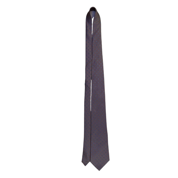 Barini Originals Mens Brown Silk Floral Pattern Necktie
