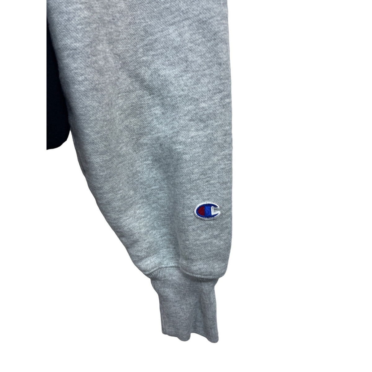 Champion Women's Grey Champion Reverse Weave Cut-off Cropped Hoodie M