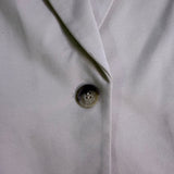Rachel Zoe Womens Beige Blazer Slim Fit Single Button Jacket Size M