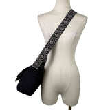 Kipling Womens Black Nylon Adjustable Strap With Patterned Strap Crossbody Bag