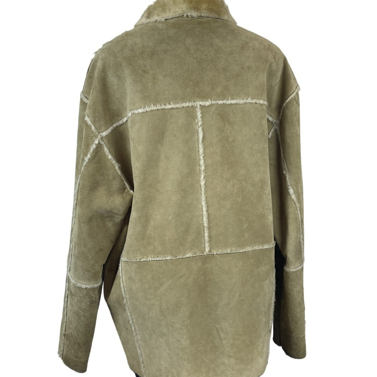 Leather Limited Women's Tan Long Sleeve Zip Up Leather Coat Sz XL
