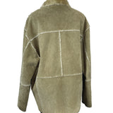 Leather Limited Women's Tan Long Sleeve Zip Up Leather Coat Sz XL