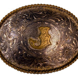 Montana Silversmiths Mens Two Tone Sterling Silver-Plate Belt Buckle Western