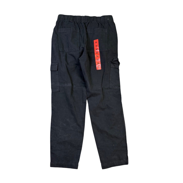 Gap Mens Black Mid-Rise Elastic Waist Durable  Cargo Pants Size M