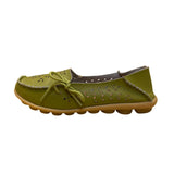 VenusCelia Women’s Green Leather Slip-On Flat Loafers Sz EU39 / US8.5