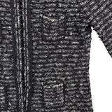 Ann Taylor LOFT Womens Black & White Tweed Cardigan Jacket Size SP