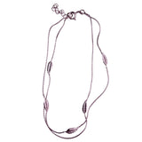 Sterling Silver 925 Womens Double Strand Anklet Leaf Charms Adjustable