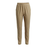 Woman Within Womens Tan Straight-Leg Pants With Elastic Waist & Pockets Size 12