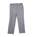 Ann Taylor Womens Light Gray Dress Pants Flat Front Button Details  Size 12