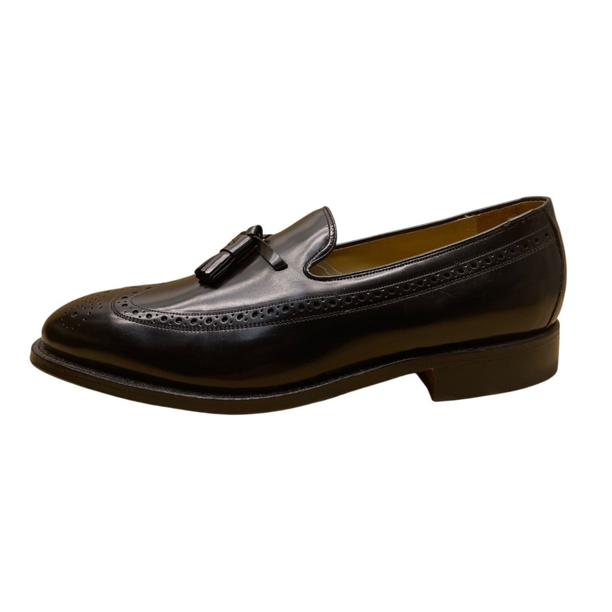 Johnston & Murphy Men’s Black Leather Tassel Deerfield Dress Loafers Size 10D