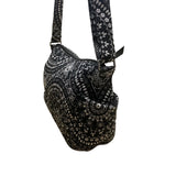 Vera Bradley Women’s Black Floral Mandala Pattern Adjustable Strap Crossbody Bag