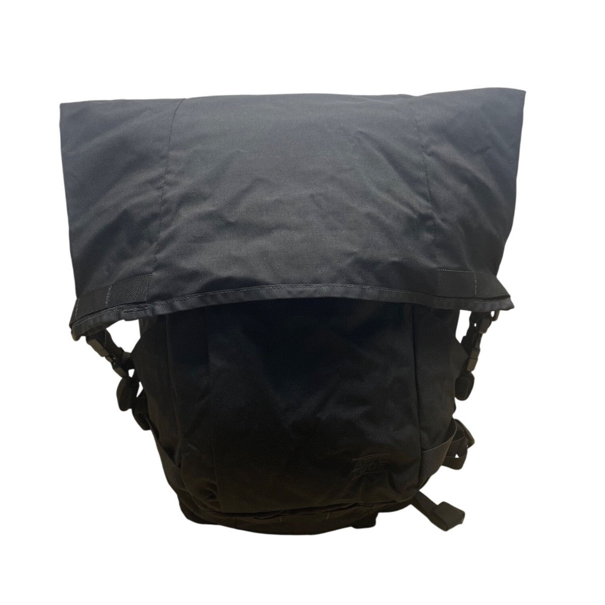 Attitude Unisex Black Nylon Padded Adjustable Straps RollTop Zip Around Backpack