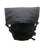 Attitude Unisex Black Nylon Padded Adjustable Straps RollTop Zip Around Backpack