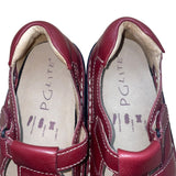 PG Lite Men’s Red Leather Adjustable Strap Closed Toe Sandals Size US11.5/12