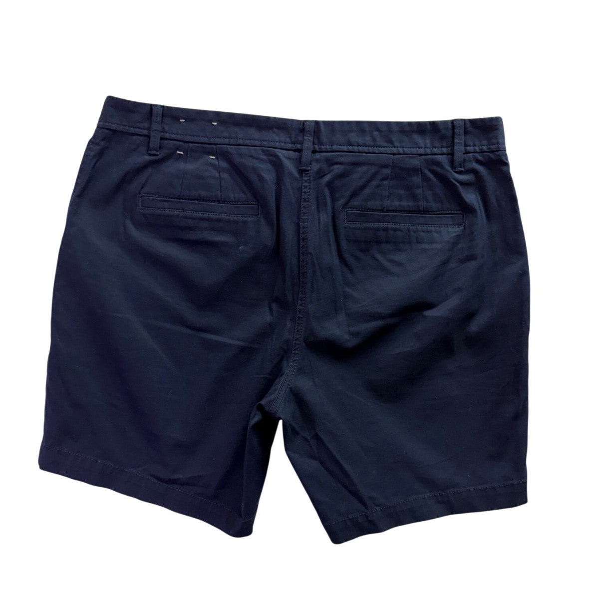 Talbots Womens Navy Cotton/Spandex Relaxed Chino Shorts 7-Inch Inseam Size 12