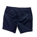 Talbots Womens Navy Cotton/Spandex Relaxed Chino Shorts 7-Inch Inseam Size 12