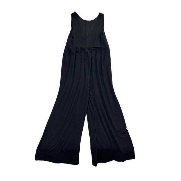 LOFT Beach Womens Black Jumpsuit Wide-Leg Sleeveless Casual Lightweight Sz XS