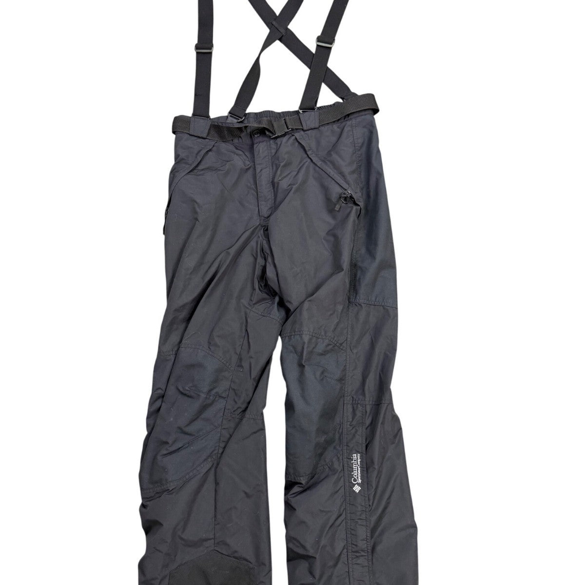 Columbia Mens Black Snow Pants W/Suspenders Insulated Waterproof Outdoor Sz XLT