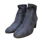 Franco Sarto Women’s Gray Suede Block Heel Side Zip Nixon Ankle Boots Size 9M