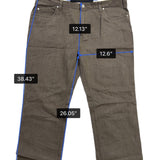 Kenneth Cole Mens Brown Casual Flat-Front Pants Durable & Stylish Size 42x29
