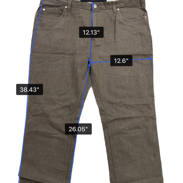 Kenneth Cole Mens Brown Casual Flat-Front Pants Durable & Stylish Size 42x29