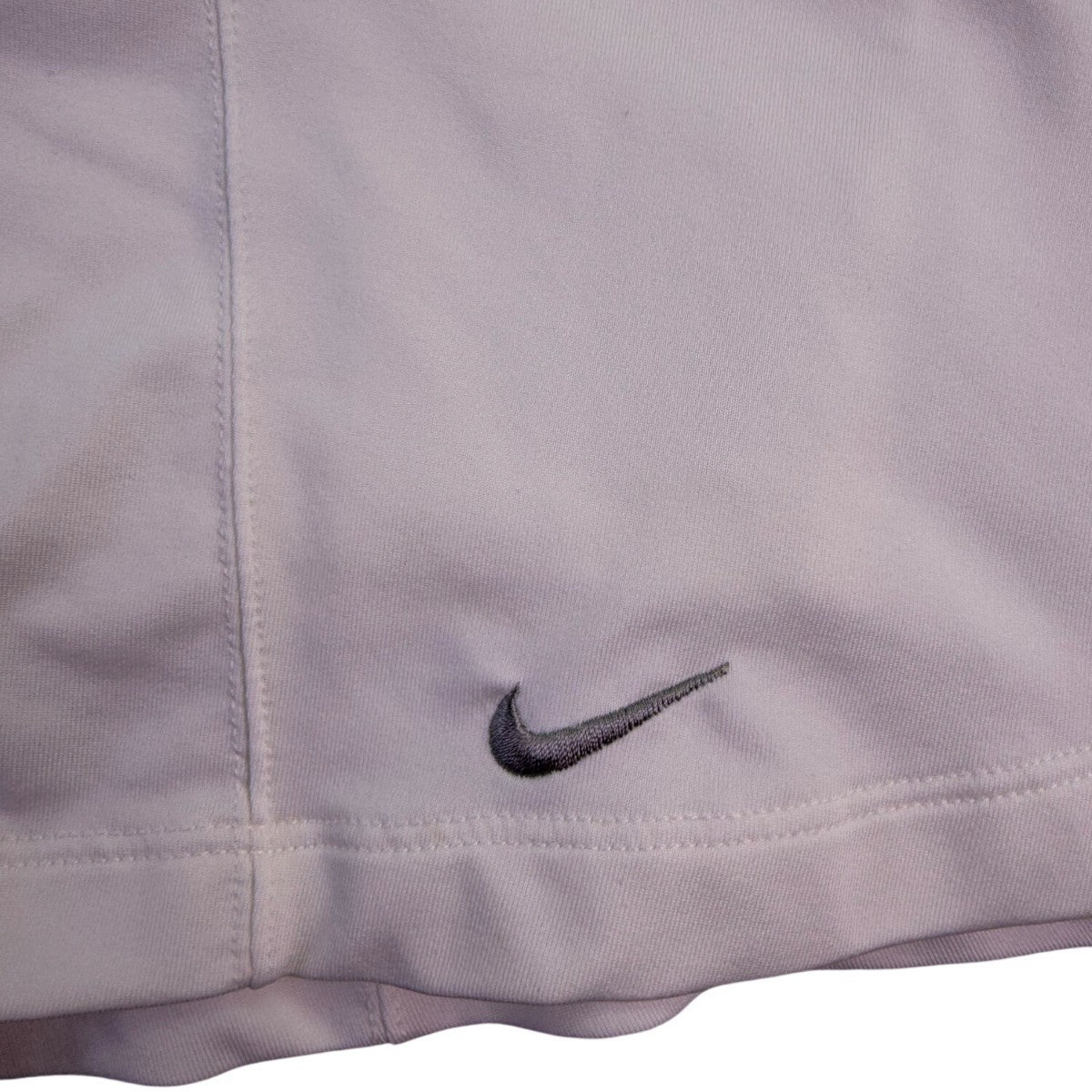 Nike Womens White Dri-FIT Polyester Spandex Pleated Athletic Skort Size Large