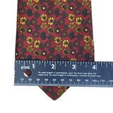 Vintage Brooks Brothers Red & Yellow Silk Floral Print Tie Approx. 58